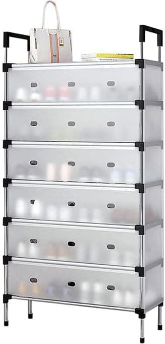 Organisateur chaussures modulable avec portes translucides